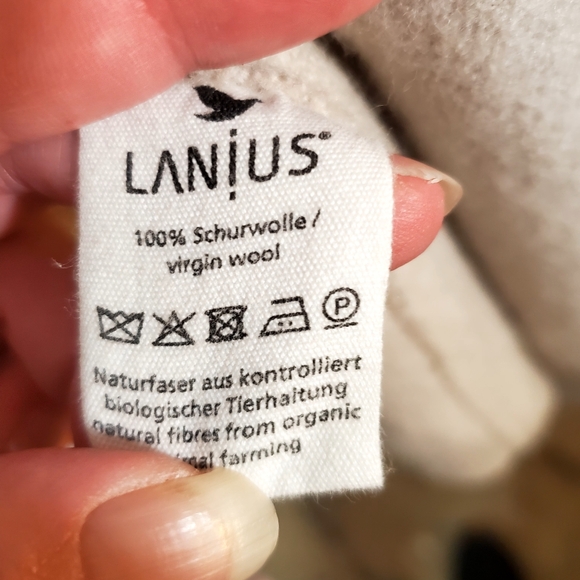 LANIUS 100% VIRGIN WOOL LONG COAT Size 42 Large - Picture 13 of 15